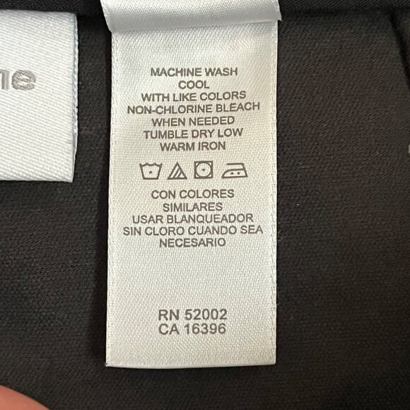 Liz Claiborne Petite 10P Solid Black Velvet Pants Comfort Stretch Dressy - Picture 5 of 6